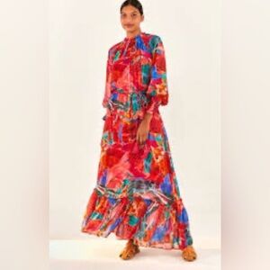 Farm Rio Animal Collage Maxi Dress